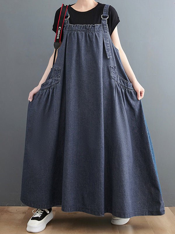 VAAGOON Loose Fit Denim Overall Elise