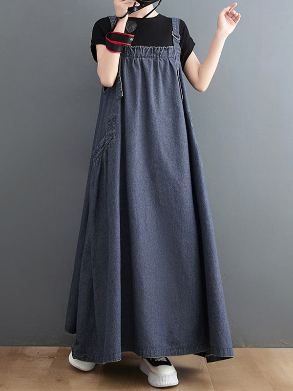 VAAGOON Loose Fit Denim Overall Elise