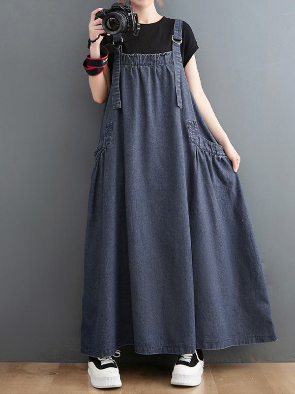 VAAGOON Loose Fit Denim Overall Elise