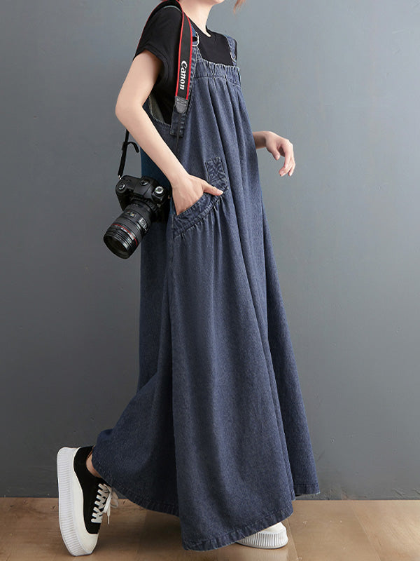 VAAGOON Loose Fit Denim Overall Elise