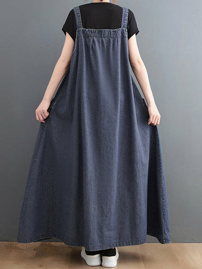 VAAGOON Loose Fit Denim Overall Elise
