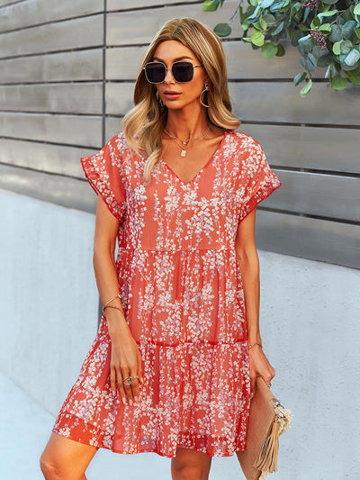 VAAGOON FLORAL ELBİSE