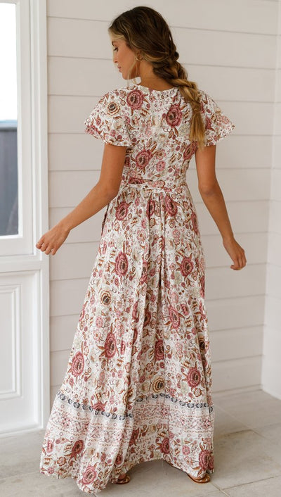 VAAGOON FLORAL2 ELBİSE