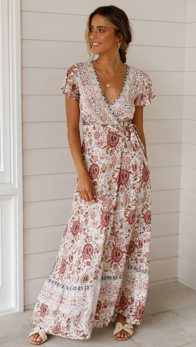 VAAGOON FLORAL2 ELBİSE