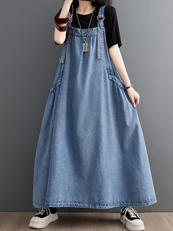 VAAGOON Loose Fit Denim Overall Elise