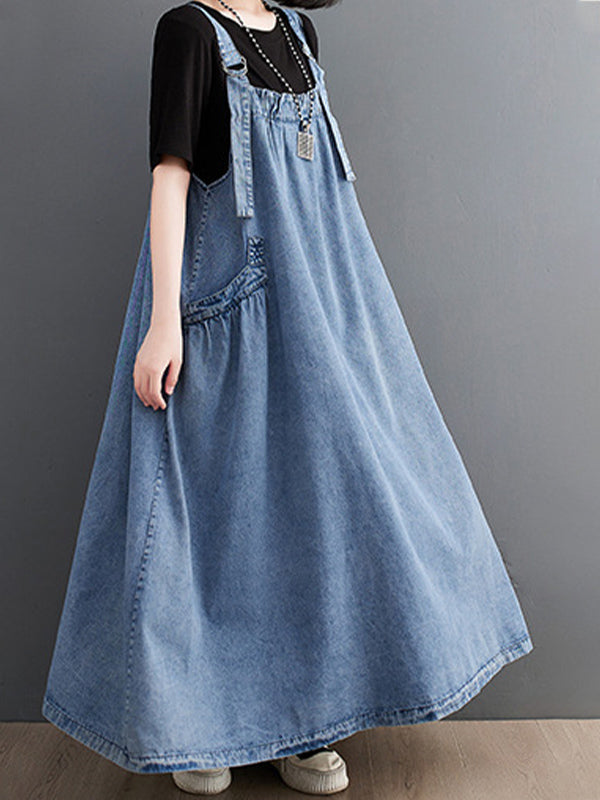 VAAGOON Loose Fit Denim Overall Elise