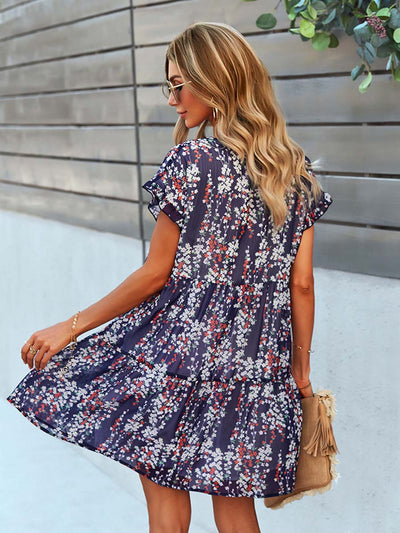 VAAGOON FLORAL ELBİSE