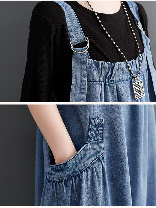 VAAGOON Loose Fit Denim Overall Elise