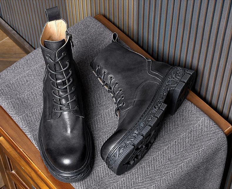 VAAGOON Gentle Retro Zipper Martin Boots