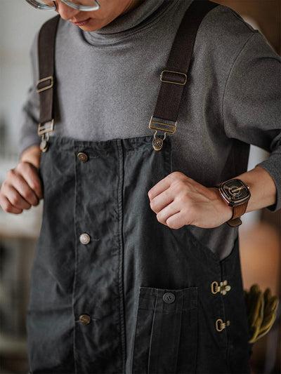 VAAGOON Flap Pockets Button Tulum