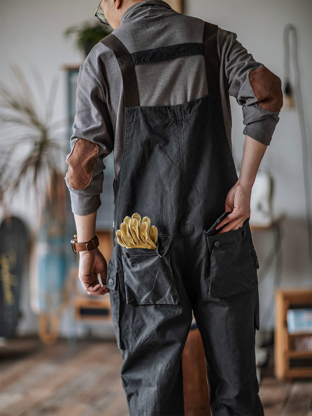 VAAGOON Flap Pockets Button Tulum