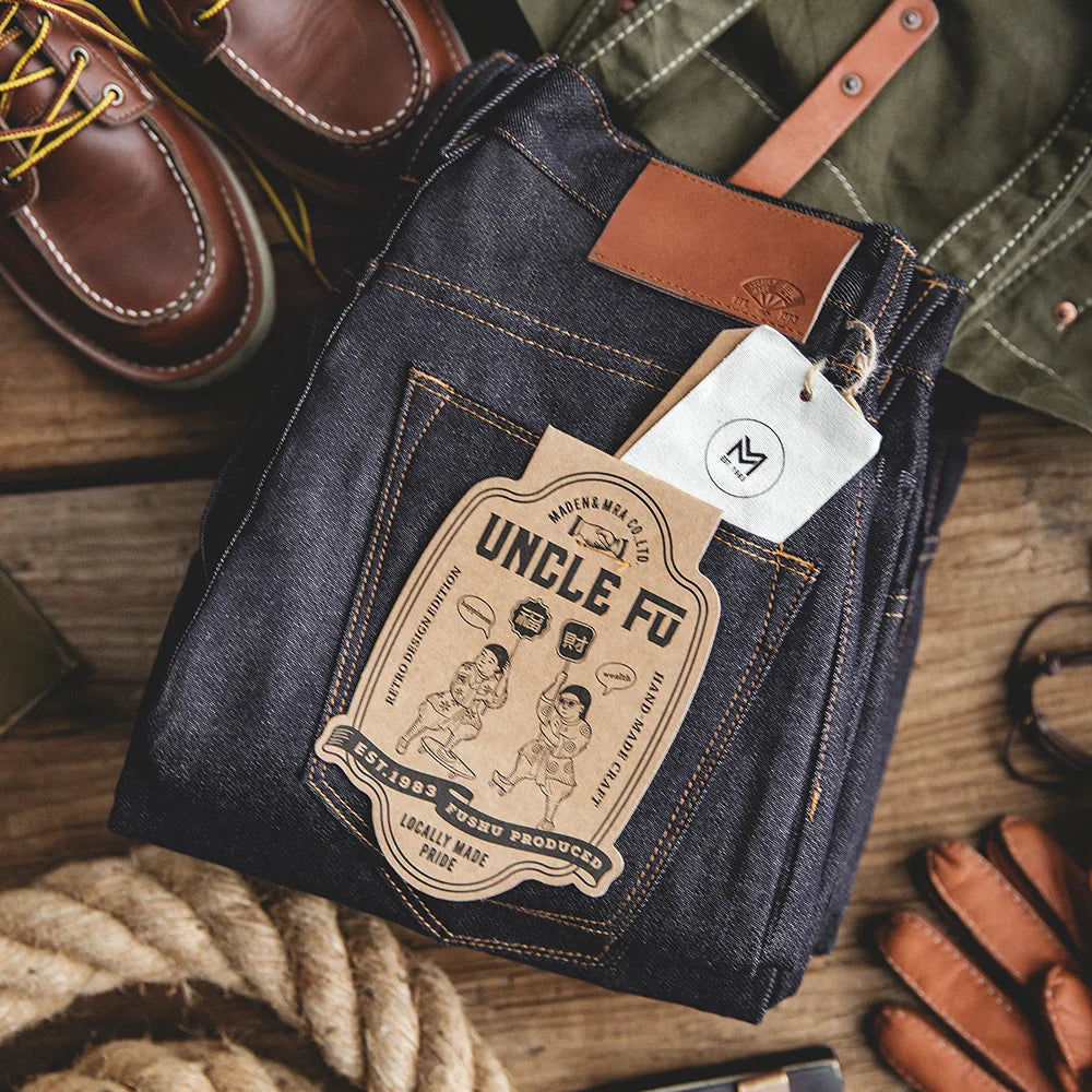 VAAGOON Erkek Kargo Denim Pantolon