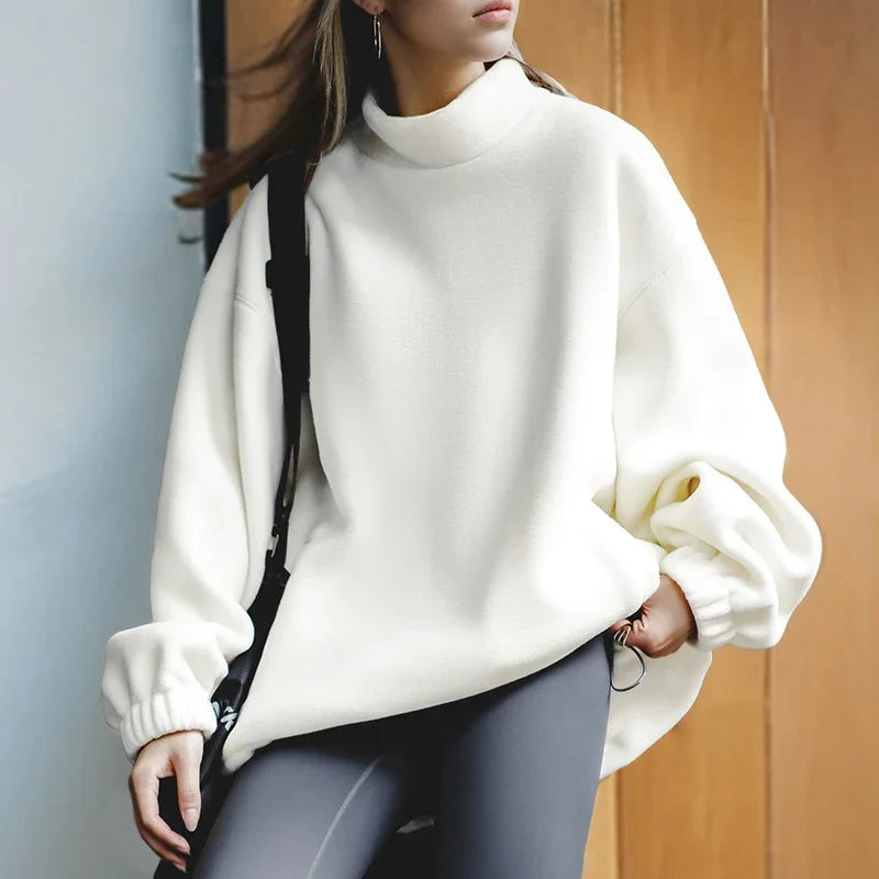 VAAGOON Kadın Kışlık Polar Sweatshirt