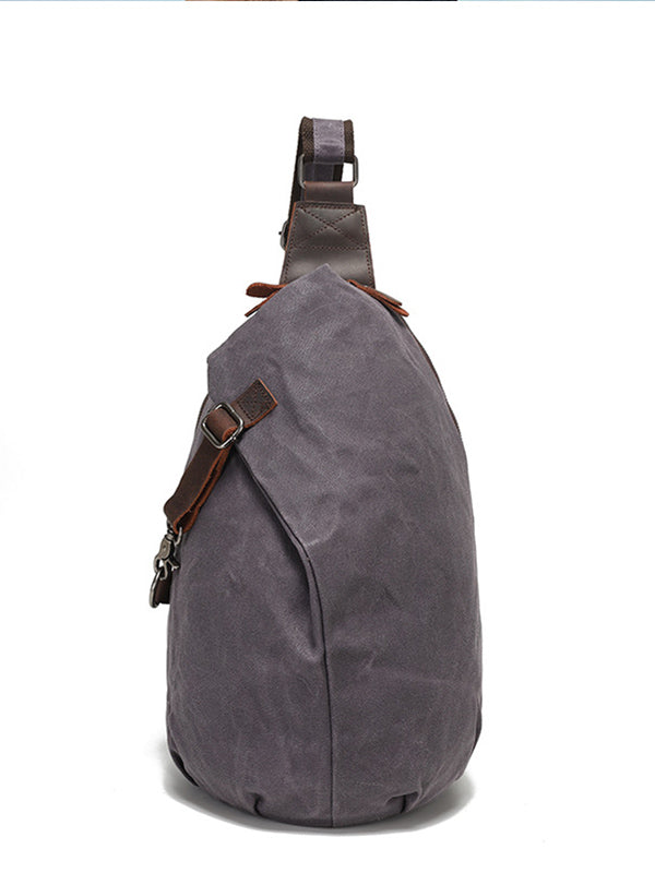 VAAGOON Waxed Canvas Chest Bag