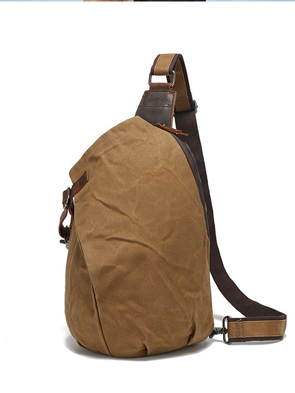 VAAGOON Waxed Canvas Chest Bag