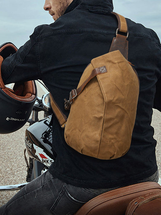 VAAGOON Waxed Canvas Chest Bag