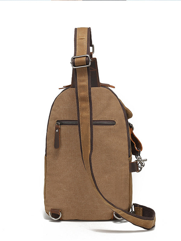 VAAGOON Waxed Canvas Chest Bag